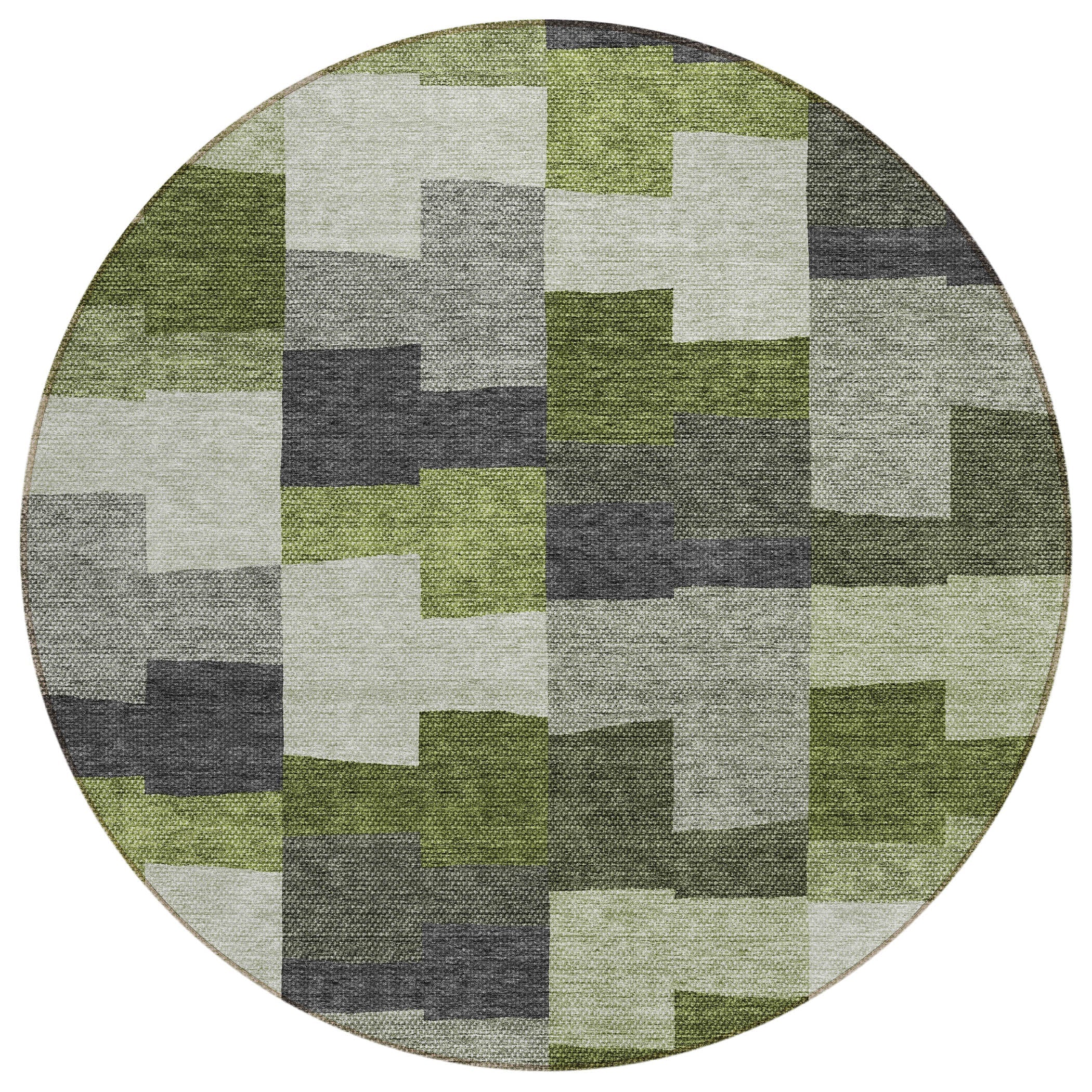 Addison Rugs Flowing Harmony Green Washable Indoor-Outdoor Rug