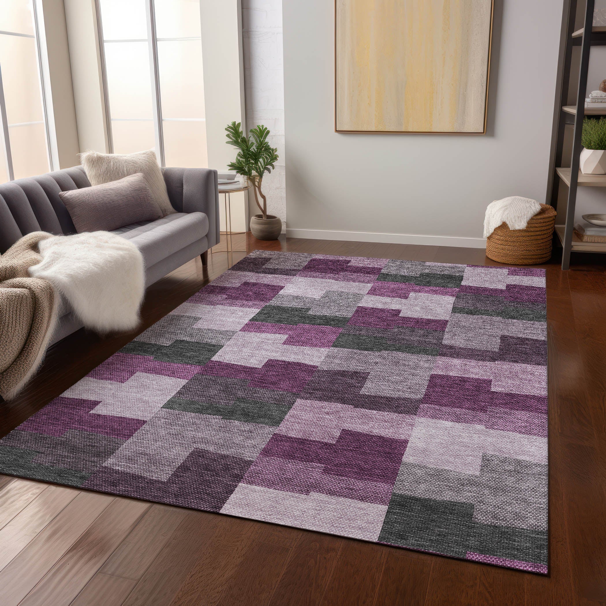 Addison Rugs Flowing Harmony Red Washable Indoor-Outdoor Rug