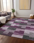 Addison Rugs Flowing Harmony Red Washable Indoor-Outdoor Rug