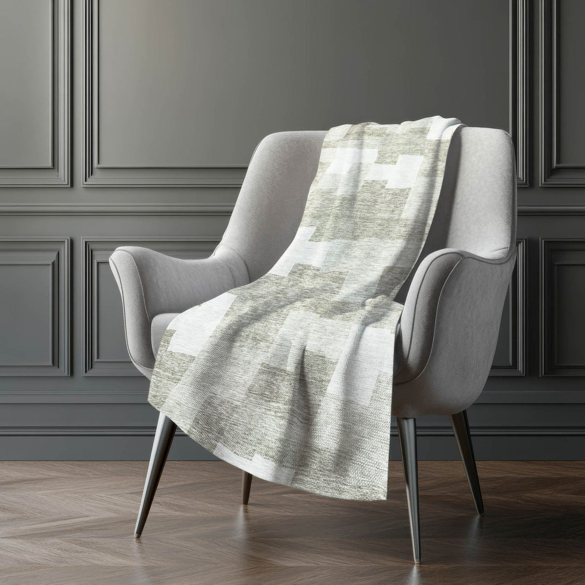 Addison Rugs Flowing Harmony Taupe Washable Indoor-Outdoor Rug