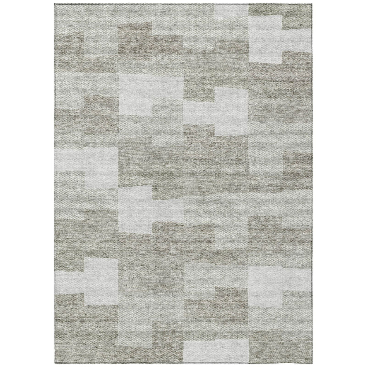 Addison Rugs Flowing Harmony Taupe Washable Indoor-Outdoor Rug