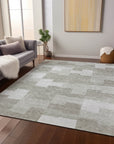 Addison Rugs Flowing Harmony Taupe Washable Indoor-Outdoor Rug