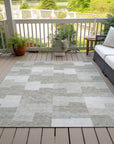 Addison Rugs Flowing Harmony Taupe Washable Indoor-Outdoor Rug
