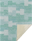 Addison Rugs Flowing Harmony Teal Washable Indoor-Outdoor Rug