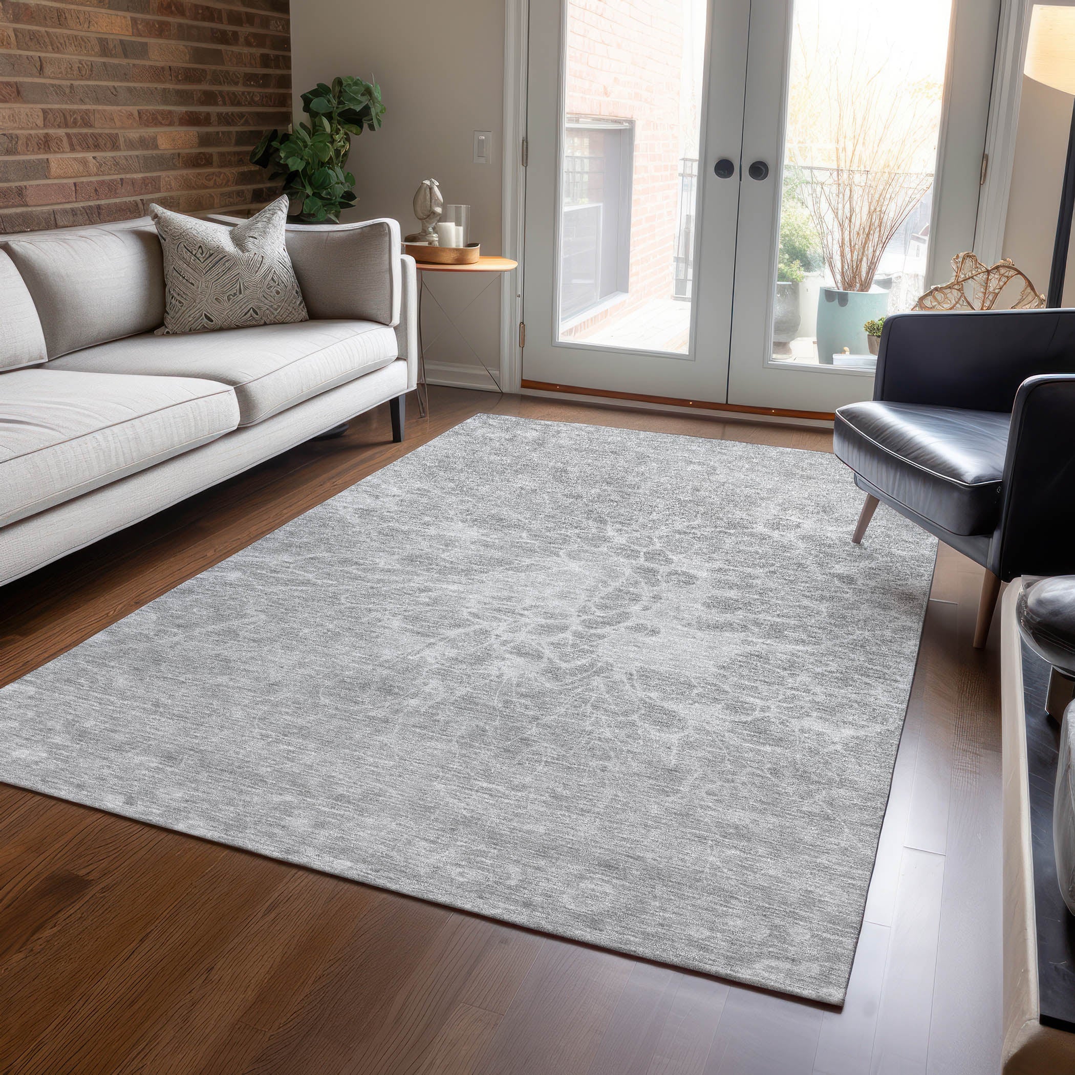 Addison Rugs Fluid Drift Grey Washable Indoor-Outdoor Rug