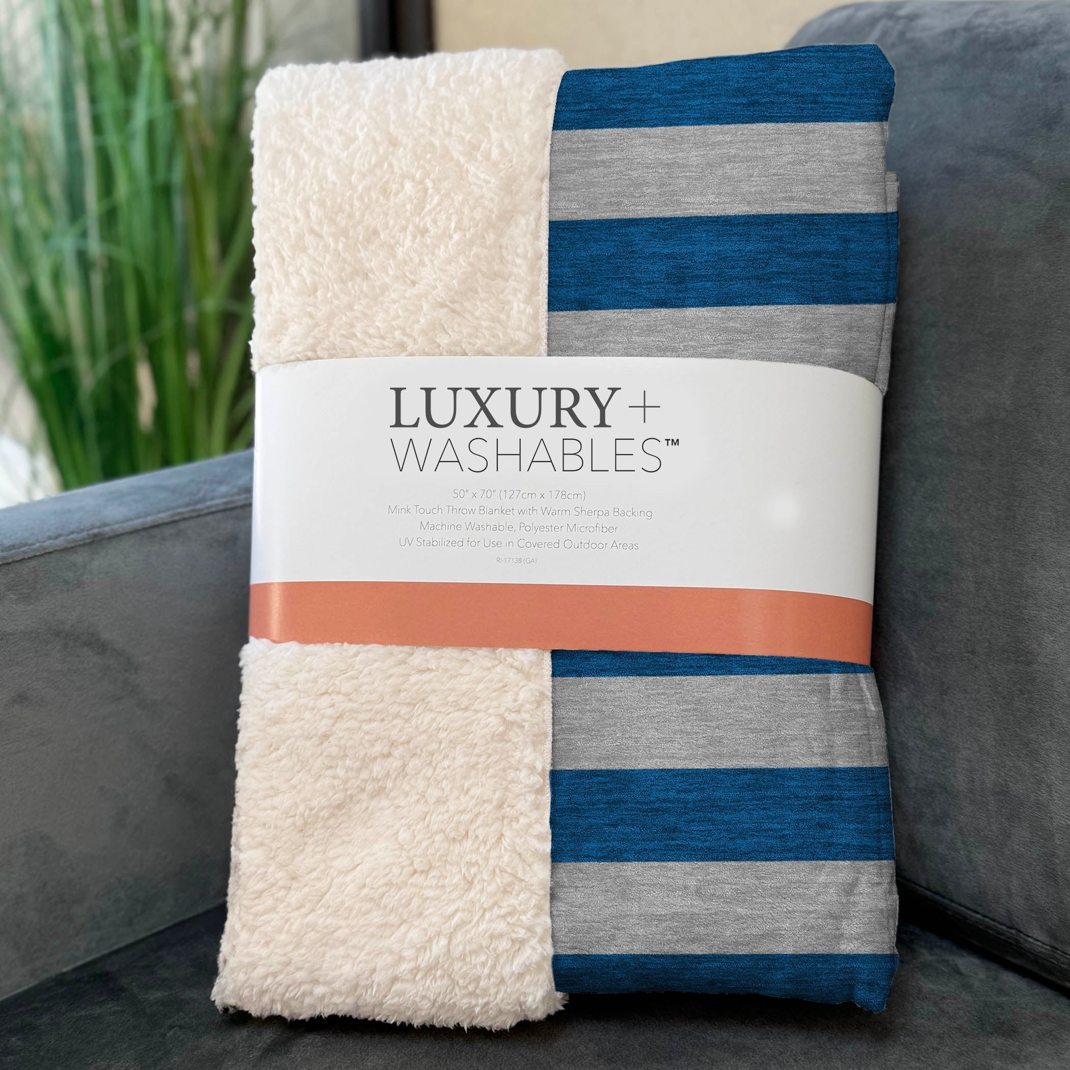 Addison Rugs Fluid Mirage Blue Washable Indoor-Outdoor Rug