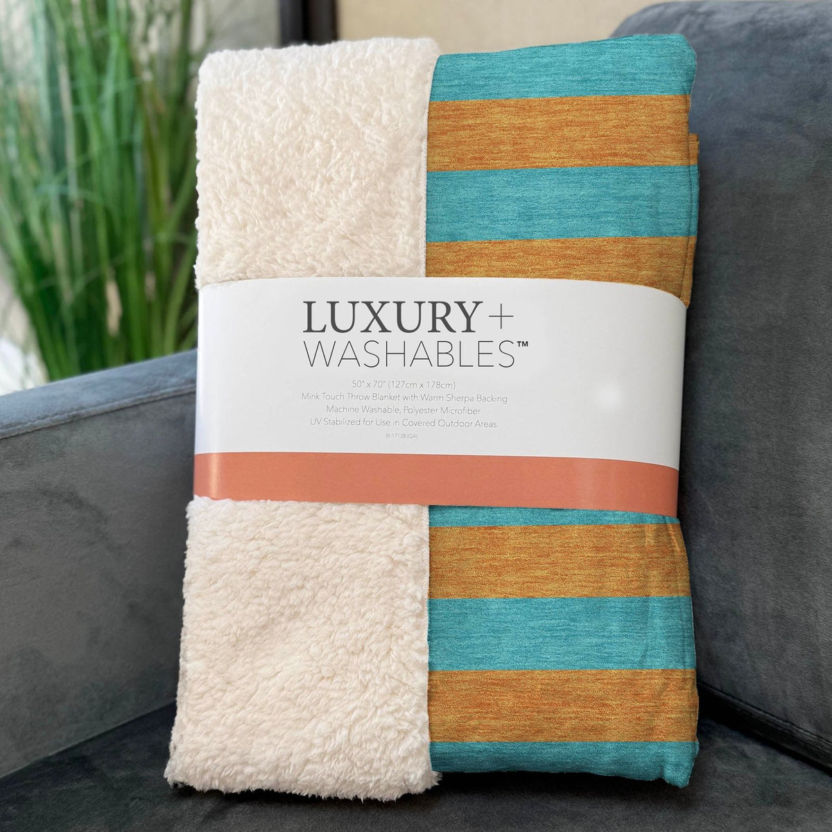 Addison Rugs Fluid Mirage Teal Washable Indoor-Outdoor Rug