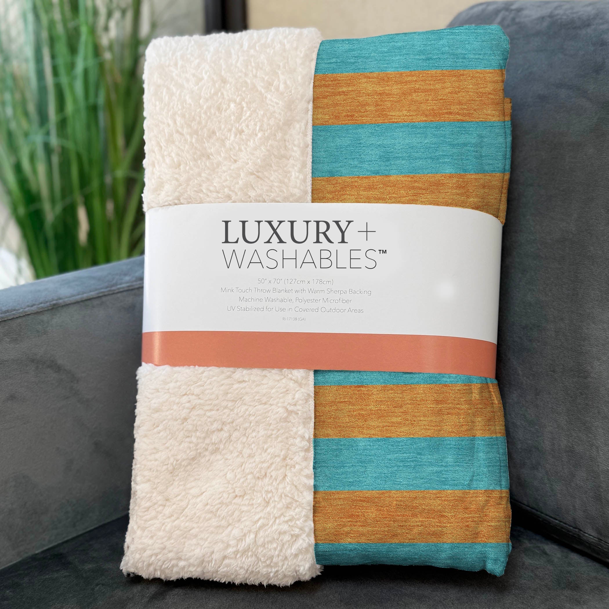 Addison Rugs Fluid Mirage Teal Washable Indoor-Outdoor Rug