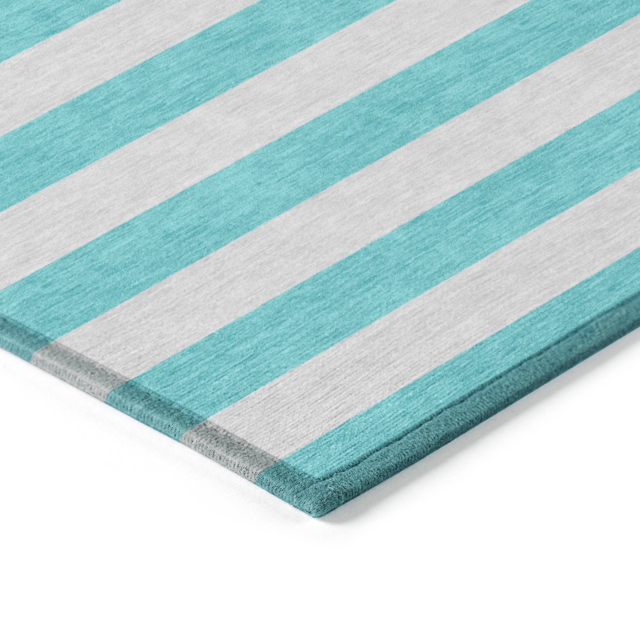 Addison Rugs Fluid Mirage Turquoise Washable Indoor-Outdoor Rug