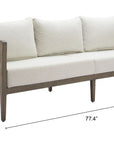 Zuo Modern Foret Olefin Fabric Outdoor Sofa