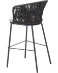 Freycinet Barstool Black-Outdoor Bar Stools-Zuo Modern-LOOMLAN