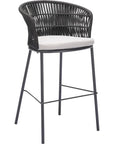 Freycinet Barstool Black-Outdoor Bar Stools-Zuo Modern-LOOMLAN