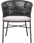 Freycinet Dining Chair (Set of 2) Black-Outdoor Dining Chairs-Zuo Modern-LOOMLAN
