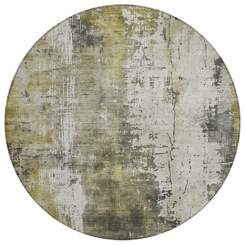 LOOMLAN Rugs Fyerra Gray Washable Indoor-Outdoor Rug
