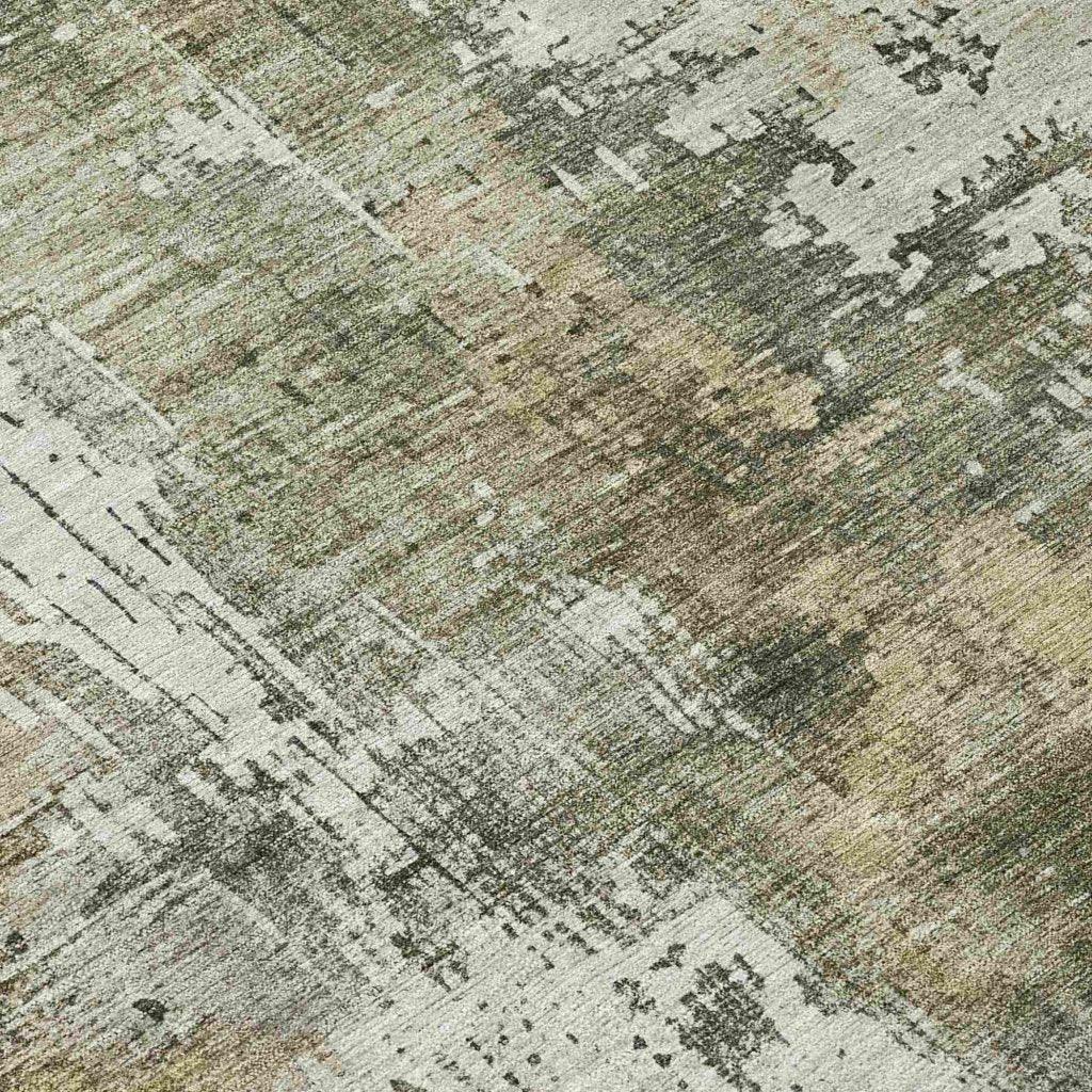 LOOMLAN Rugs Fyerra Gray Washable Indoor-Outdoor Rug