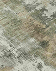 LOOMLAN Rugs Fyerra Gray Washable Indoor-Outdoor Rug