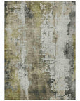 LOOMLAN Rugs Fyerra Gray Washable Indoor-Outdoor Rug
