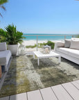 LOOMLAN Rugs Fyerra Gray Washable Indoor-Outdoor Rug