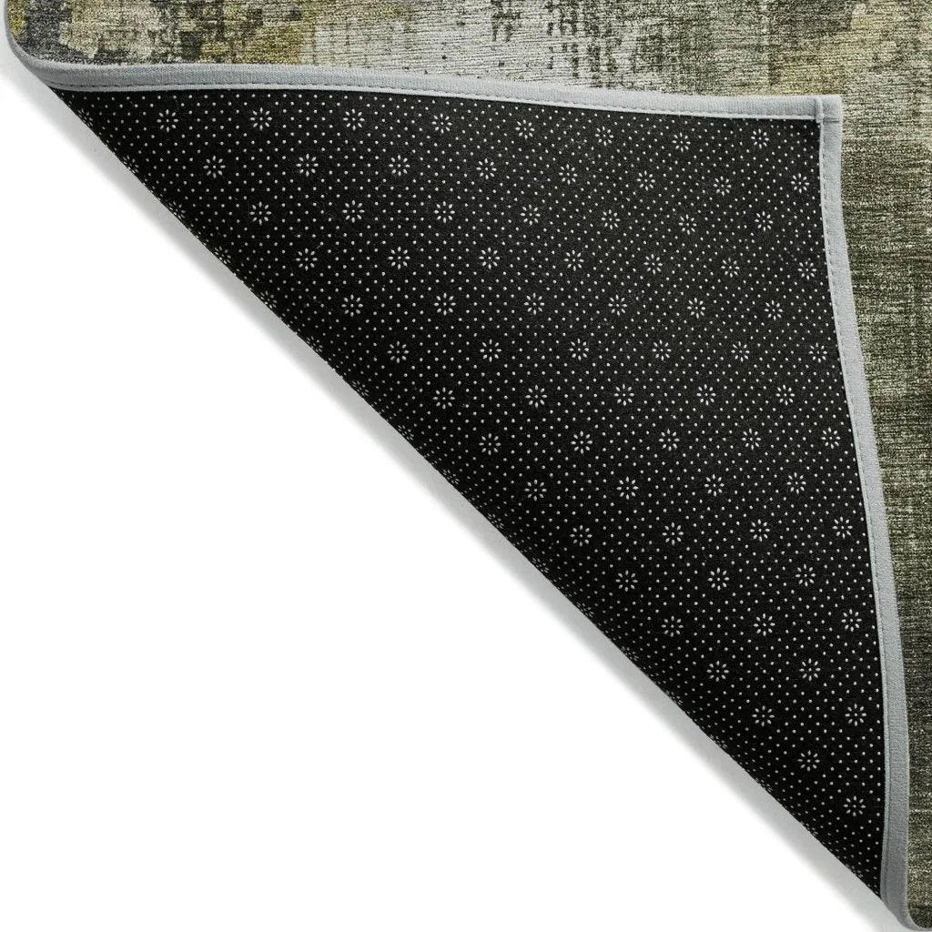 LOOMLAN Rugs Fyerra Gray Washable Indoor-Outdoor Rug