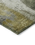 LOOMLAN Rugs Fyerra Gray Washable Indoor-Outdoor Rug