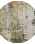 LOOMLAN Rugs Fyerra Olive Washable Indoor-Outdoor Rug