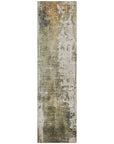LOOMLAN Rugs Fyerra Olive Washable Indoor-Outdoor Rug