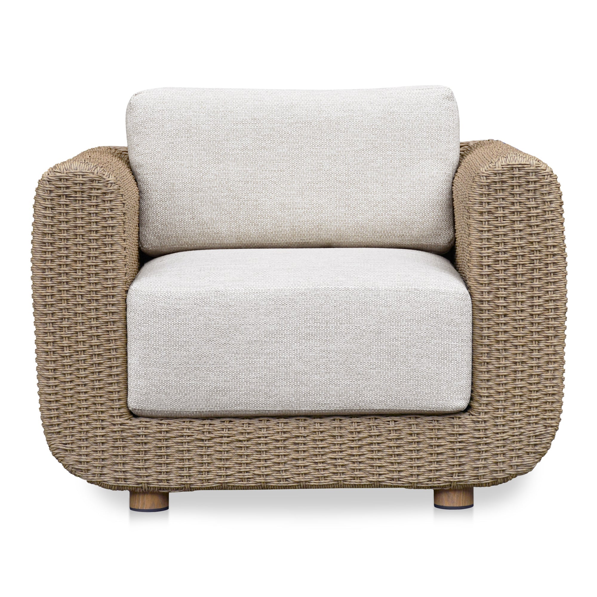 Soma Wicker Aluminum Outdoor Accent Chair