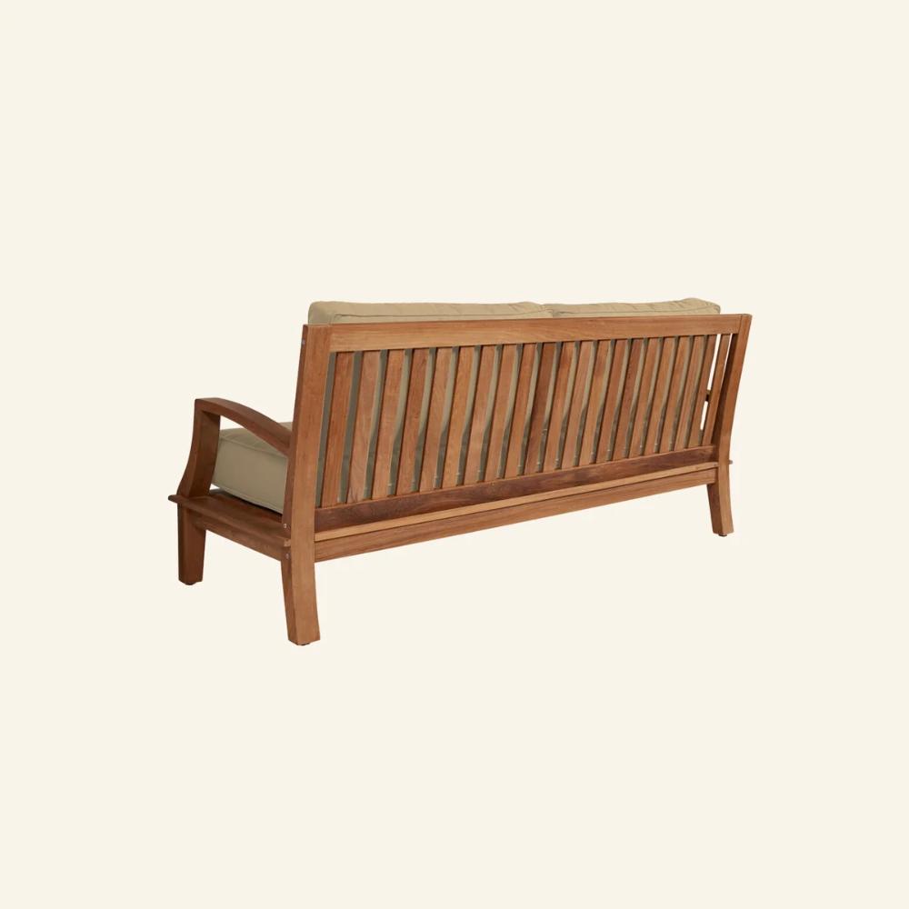 Grande Teak Deep Outdoor Couch Sunbrella Cushion - Fade Resistant - view 30