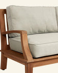 Grande Teak Deep Outdoor Couch Sunbrella Cushion - Fade Resistant - view 4