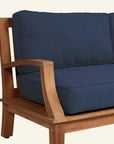 Grande Teak Deep Outdoor Couch Sunbrella Cushion - Fade Resistant - view 14