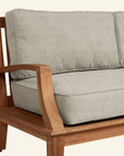 Grande Teak Deep Outdoor Couch Sunbrella Cushion - Fade Resistant - view 34