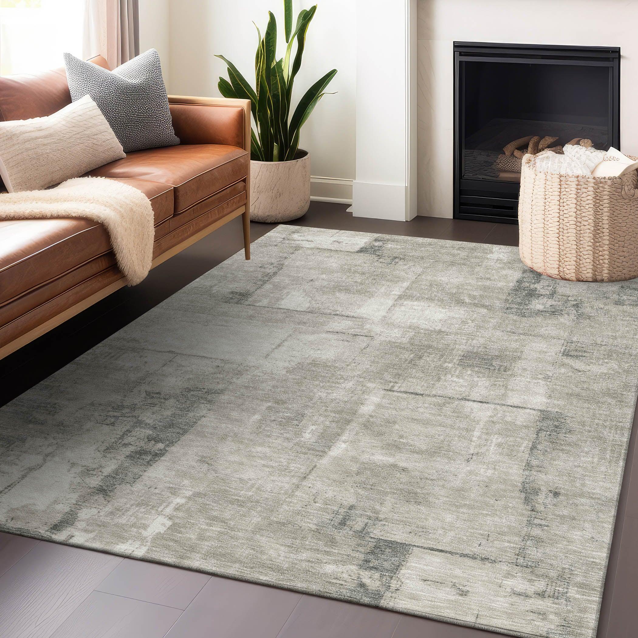 Addison Rugs Galanor Brown Washable Indoor-Outdoor Rug