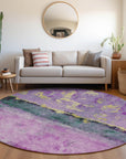Addison Rugs Galaris Plum Washable Indoor-Outdoor Rug