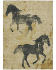 Addison Rugs Galas Gold Washable Indoor-Outdoor Rug