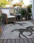 Addison Rugs Galas Gray Washable Indoor-Outdoor Rug