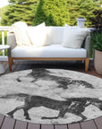 Addison Rugs Galas Gray Washable Indoor-Outdoor Rug