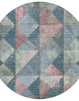 Addison Rugs Galon Blue Washable Indoor-Outdoor Rug