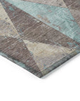 Addison Rugs Galon Brown Washable Indoor-Outdoor Rug