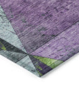 Addison Rugs Galon Purple Washable Indoor-Outdoor Rug