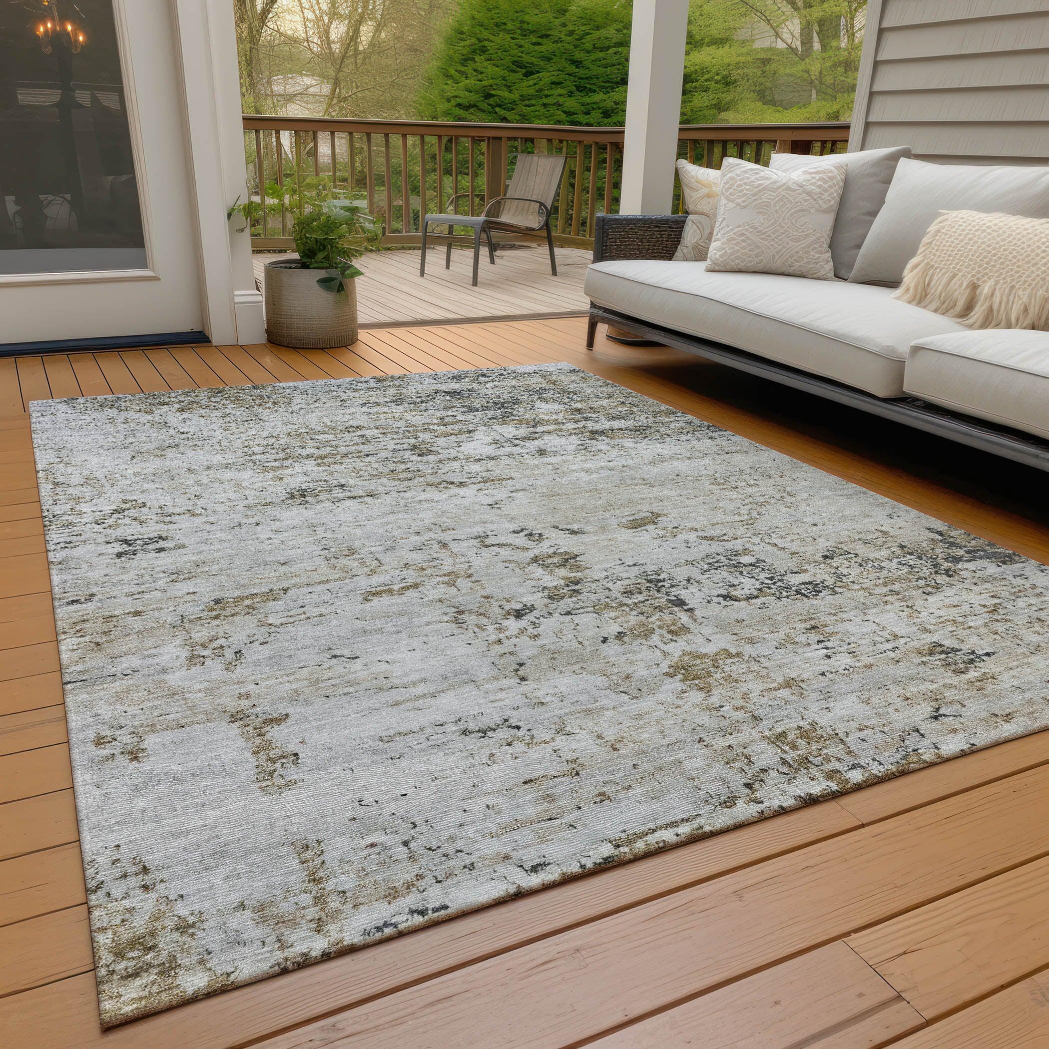 Addison Rugs Galora Brown Washable Indoor-Outdoor Rug