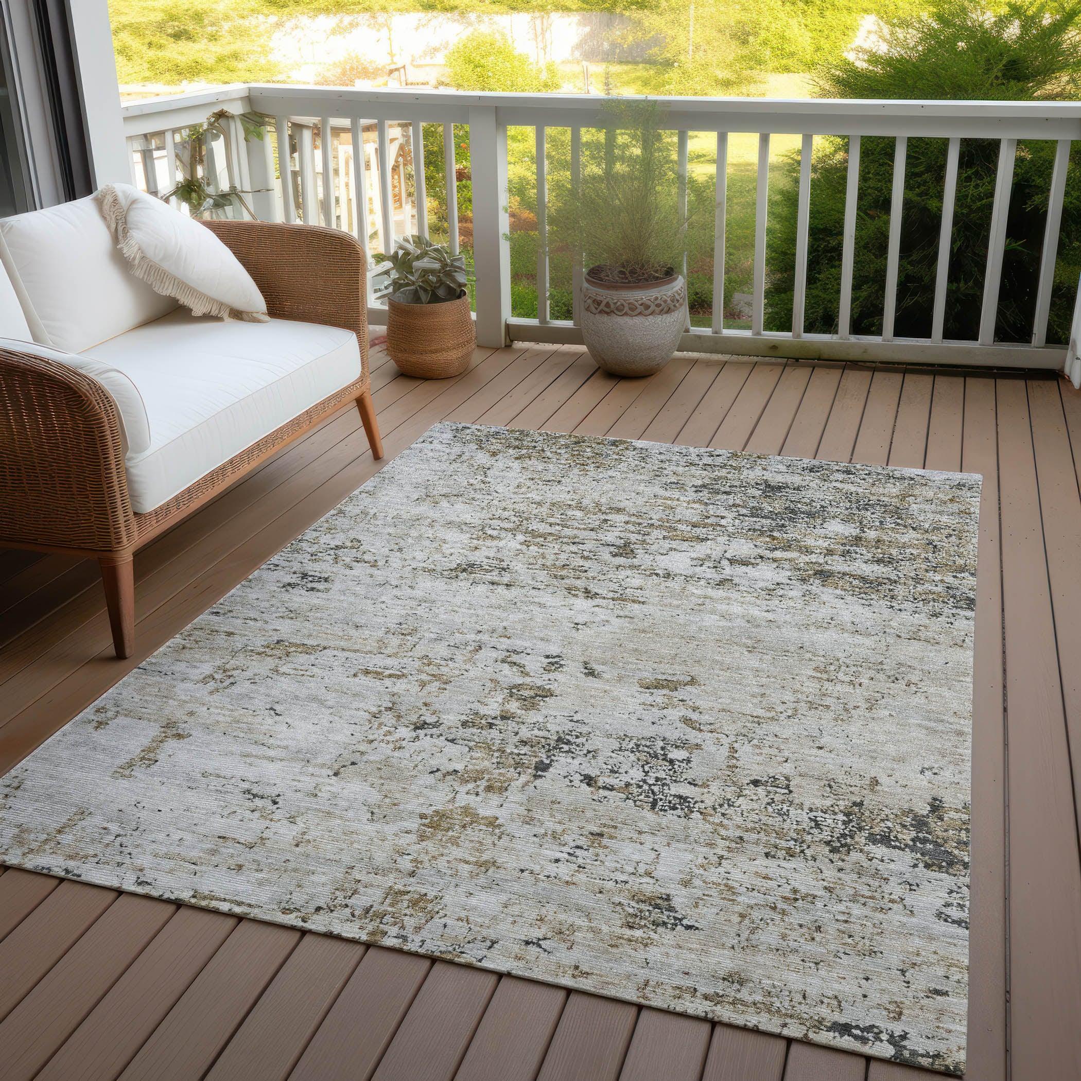 Addison Rugs Galora Brown Washable Indoor-Outdoor Rug