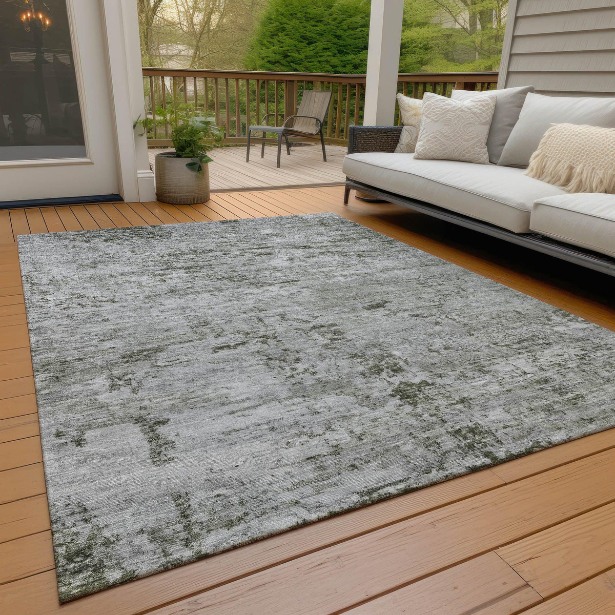 Addison Rugs Galora Gray Washable Indoor-Outdoor Rug