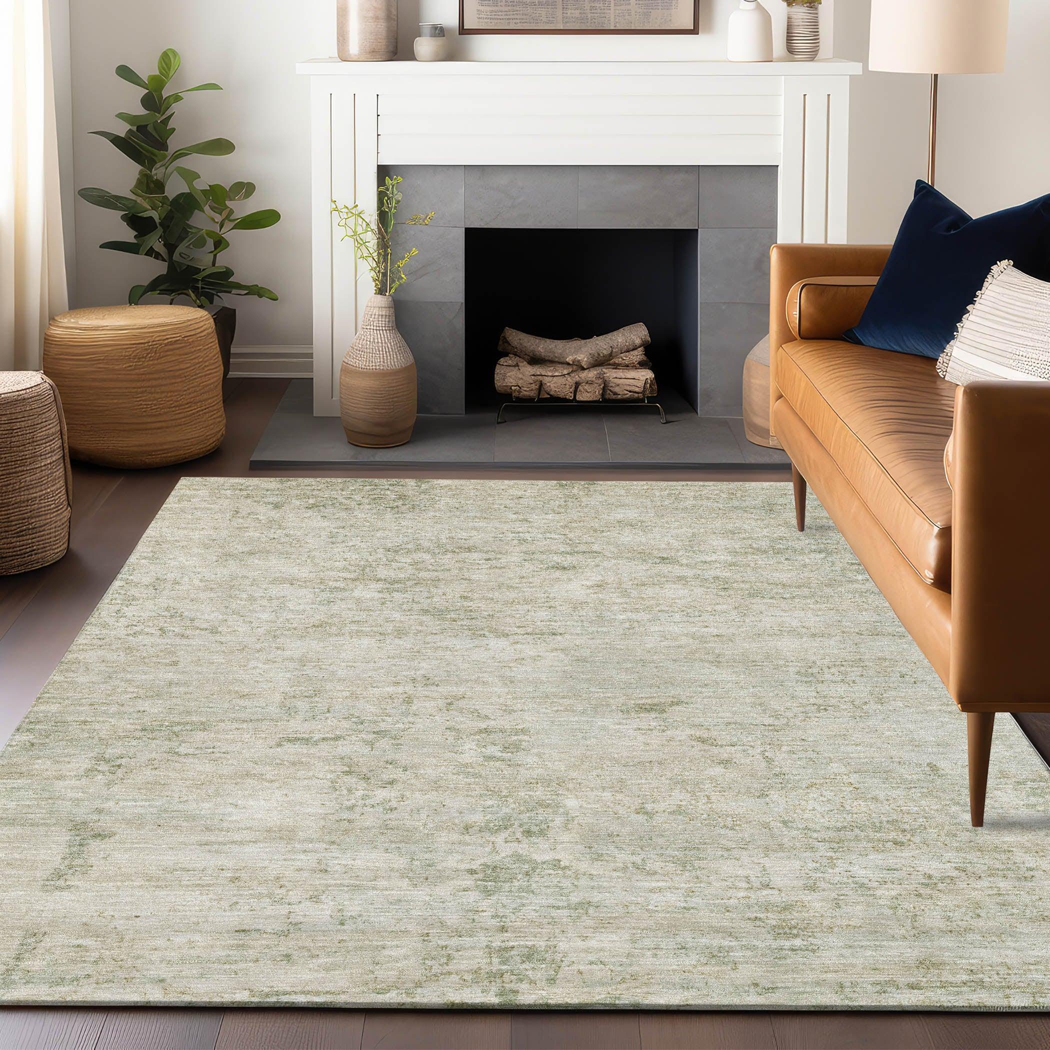 Addison Rugs Galora Ivory Washable Indoor-Outdoor Rug