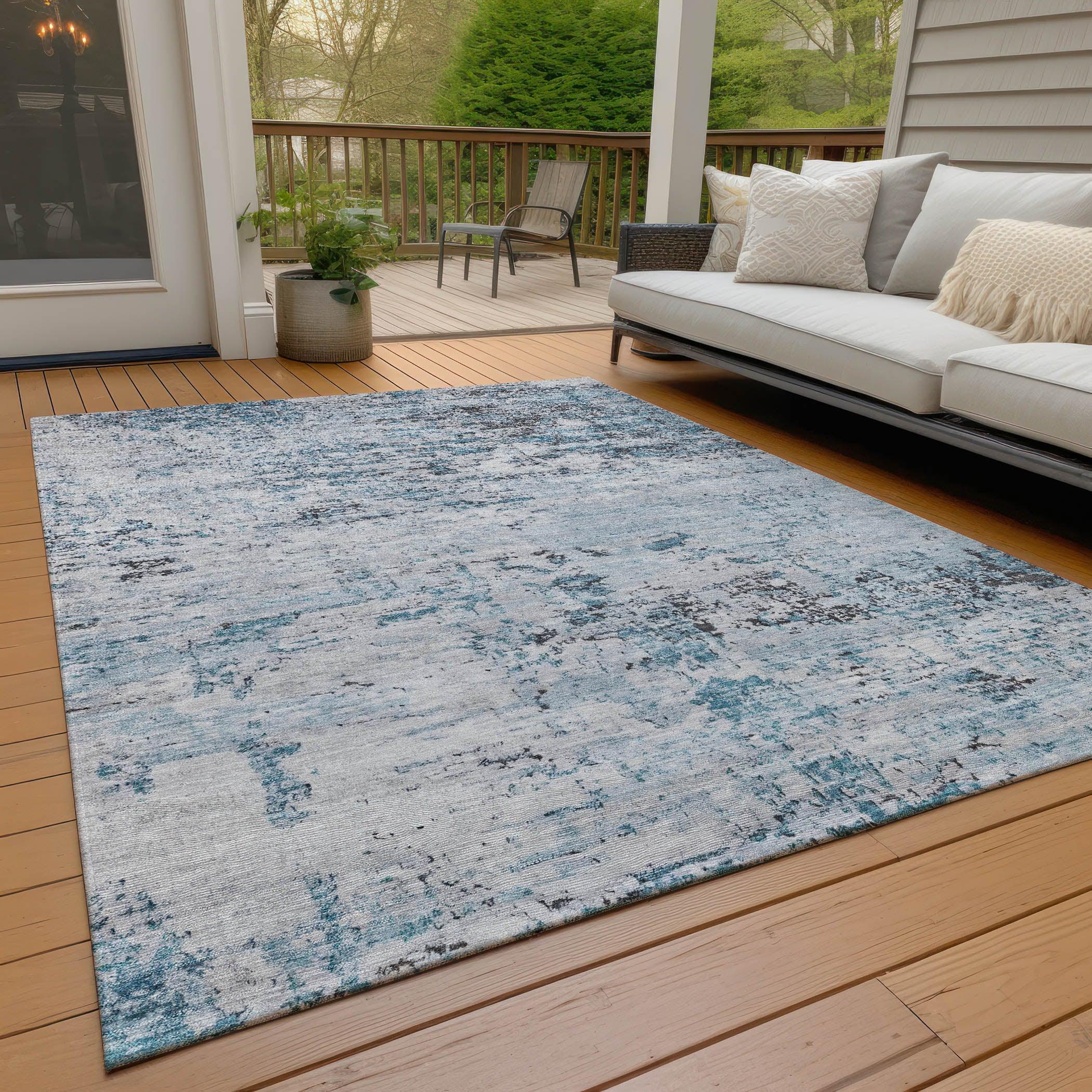 Addison Rugs Galora Sky Washable Indoor-Outdoor Rug
