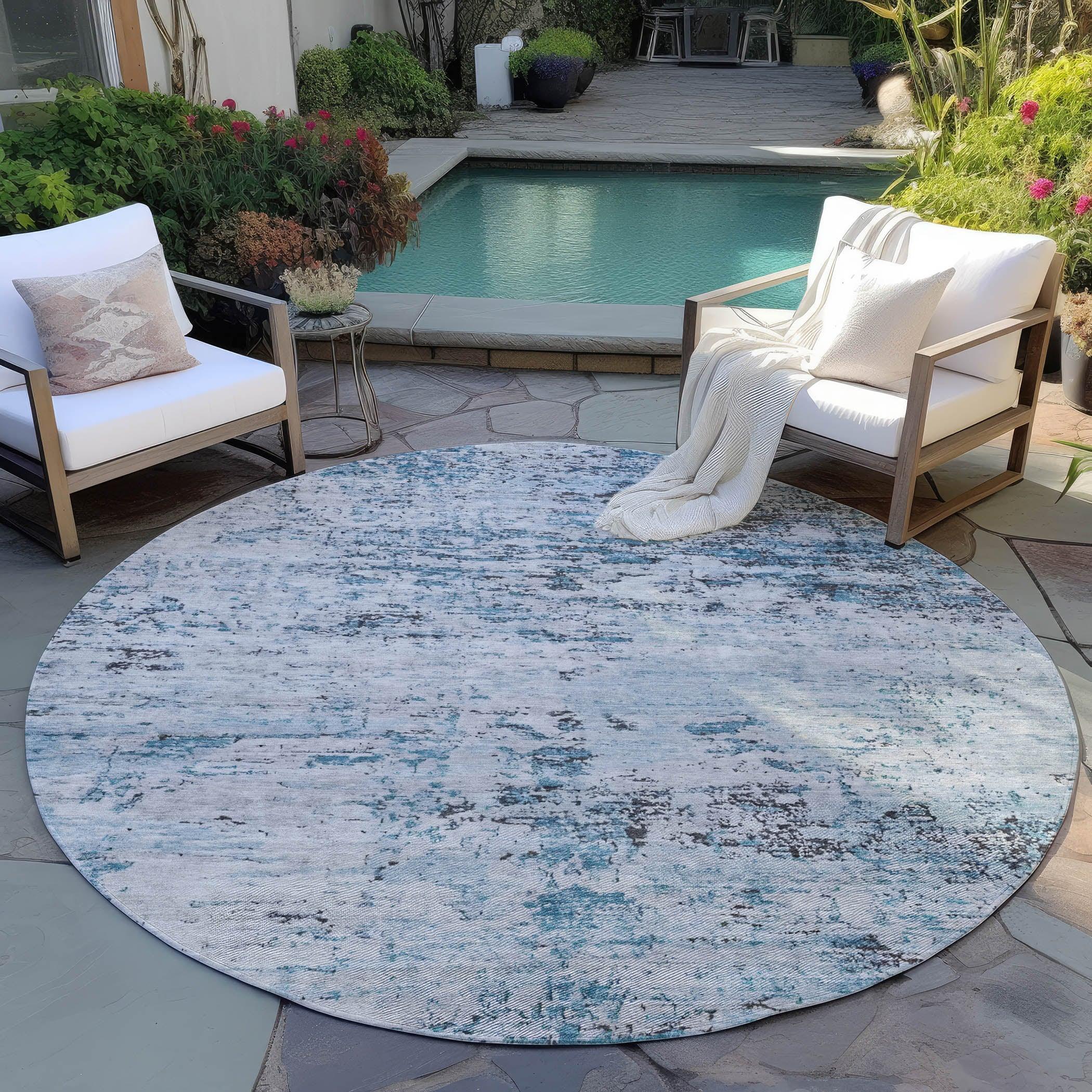 Addison Rugs Galora Sky Washable Indoor-Outdoor Rug