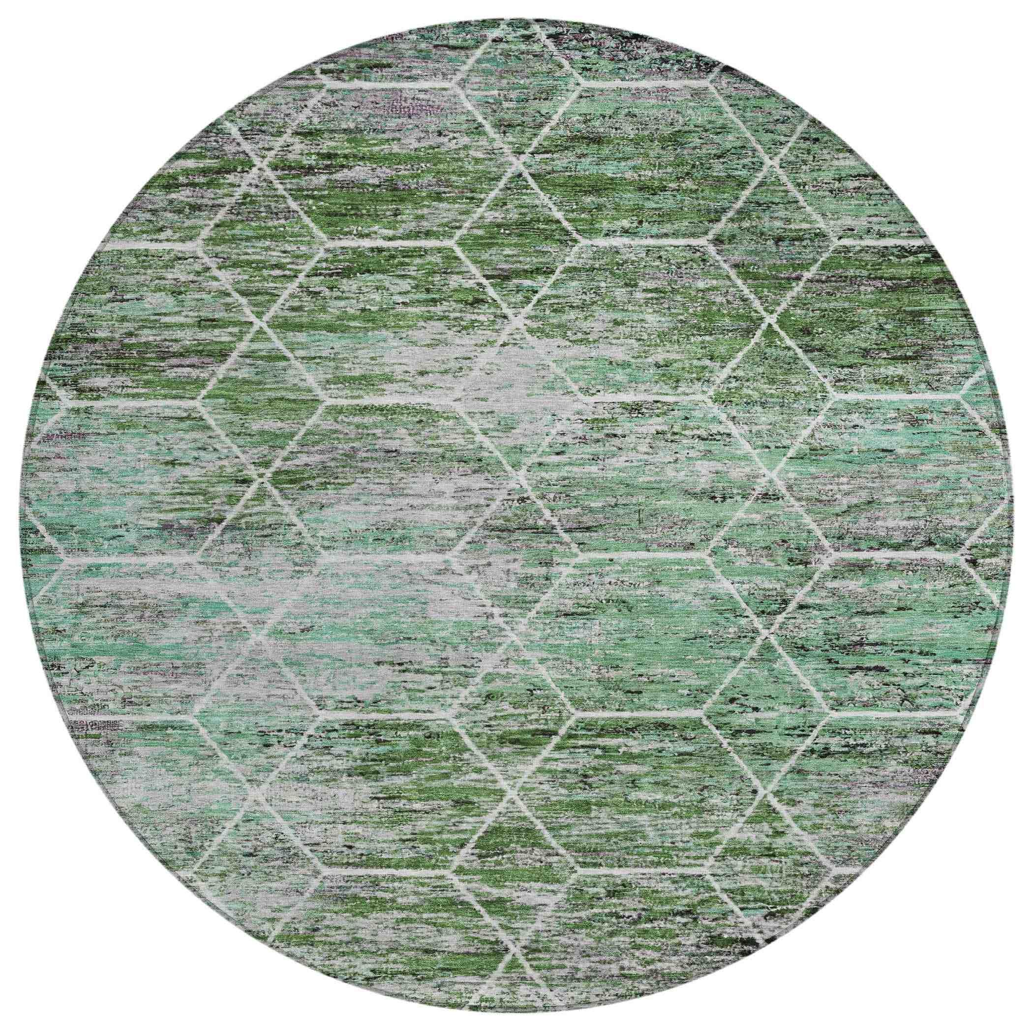 Addison Rugs Galyn Green Washable Indoor-Outdoor Rug