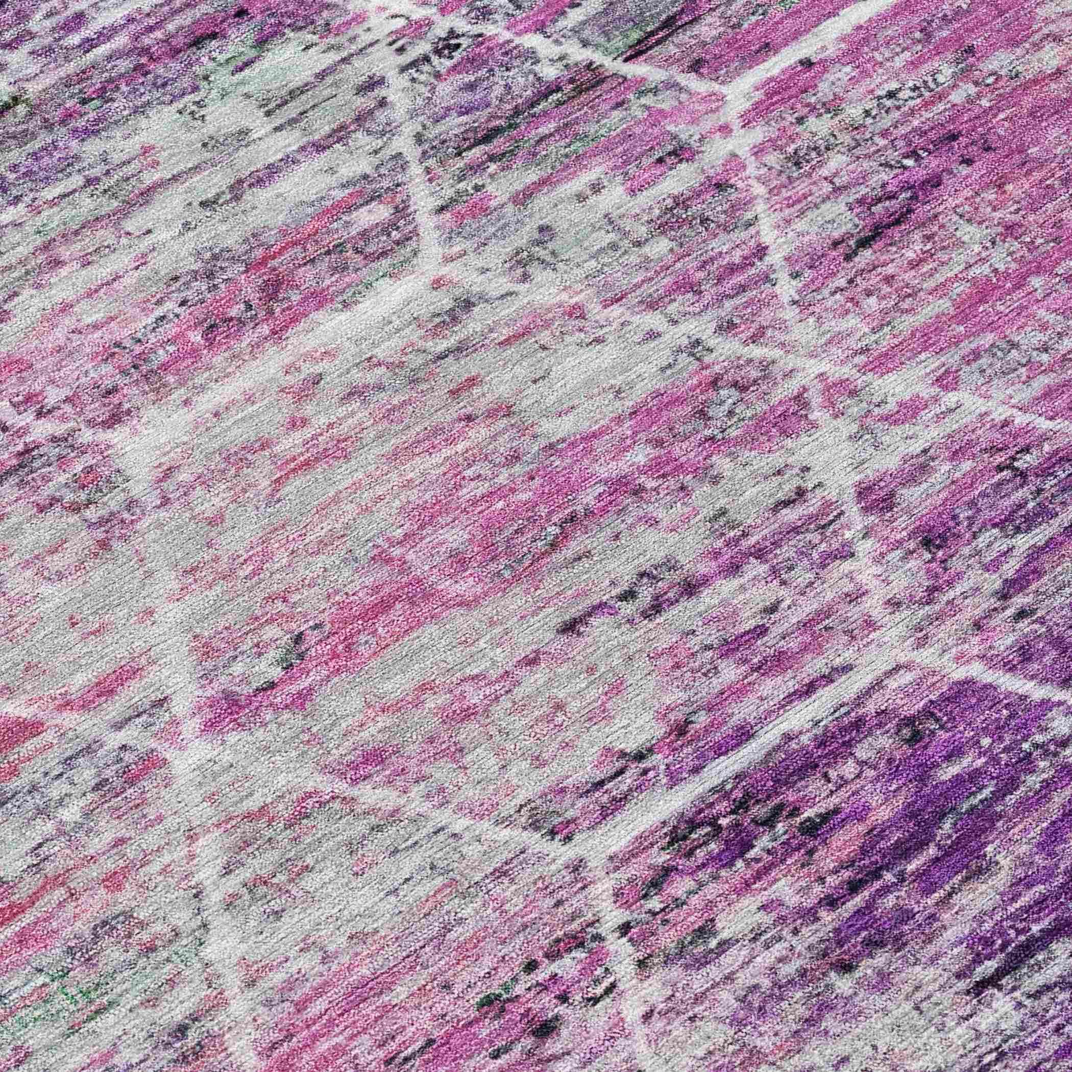 Addison Rugs Galyn Purple Washable Indoor-Outdoor Rug