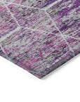 Addison Rugs Galyn Purple Washable Indoor-Outdoor Rug