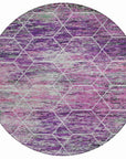 Addison Rugs Galyn Purple Washable Indoor-Outdoor Rug