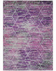Addison Rugs Galyn Purple Washable Indoor-Outdoor Rug